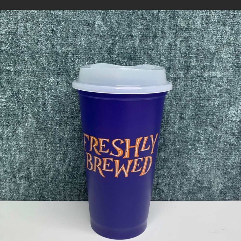 Starbucks reusable Halloween freshly brewed cup